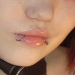 Raine's pierced lip